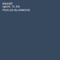 #36495F - Pickled Bluewood Color Image